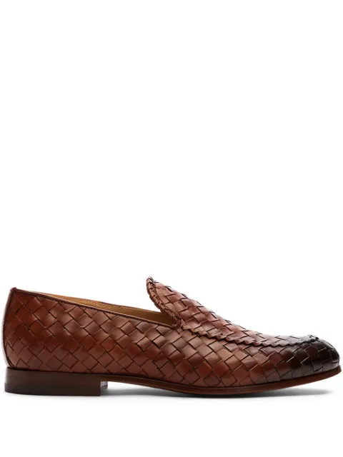 Scarosso Vittorio interwoven loafers Brown VITTORIOLOAFCOGCALF