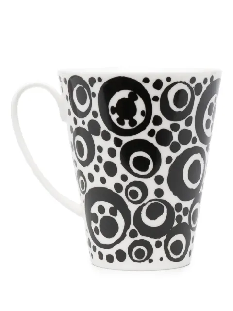10 CORSO COMO printed porcelain mug Black CCMUG1001