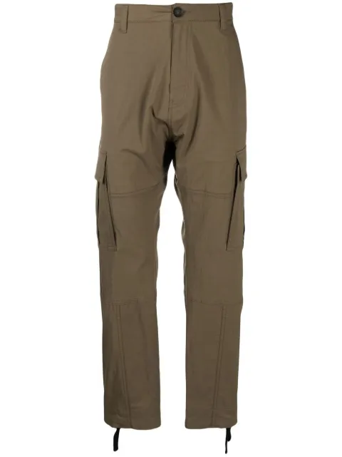 COUNTY OF MILAN straight-leg cargo pants Green CMCF013S21FAB0015610