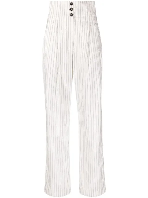 Philosophy Di Lorenzo Serafini pinstripe-print trousers White A03162127