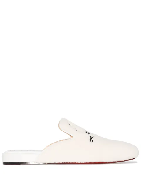 Christian Louboutin Navy Coolito Donna mules White 3210973VERS