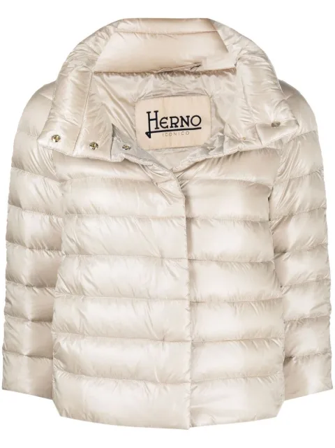 Herno Sofia quilted high-neck jacket Neutrals PI0046DIC12017Z