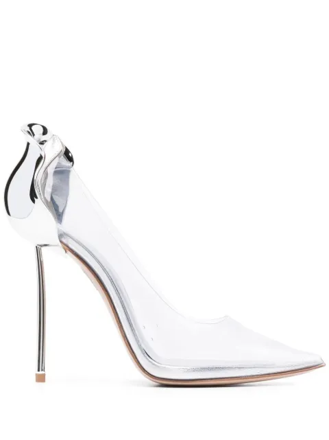 Le Silla Petalo pointed pumps Grey 3121S100G3PPNRW