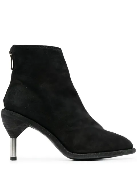 Guidi metal-heel suede boots Black DIM3