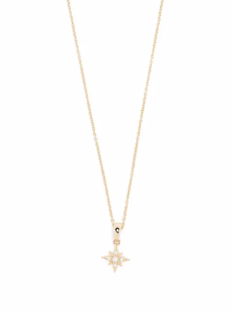Mizuki 14kt yellow gold diamond small star pendant Gold SBN247A
