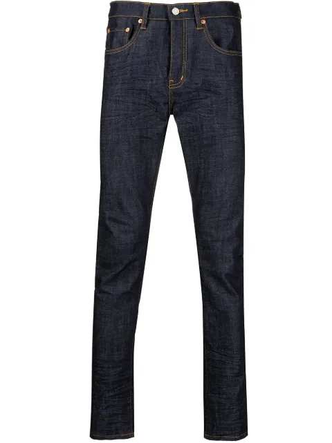 Purple Brand mid-rise tapered jeans Black CP001RAI