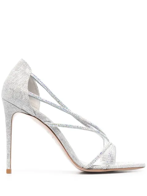 Le Silla Divina glitter-effect sandals Grey 8501R100R2PPCAS