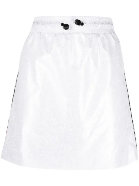 Chiara Ferragni logo-print drawstring skirt Silver CFST056