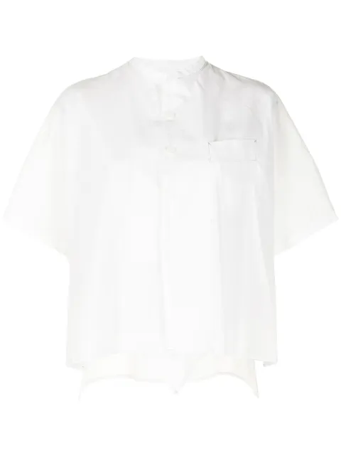Y's oversized short-sleeve shirt White YTB03030