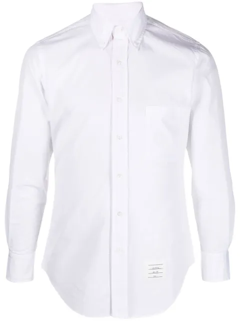 Thom Browne button-down RWB detail shirt White MWL010E03113