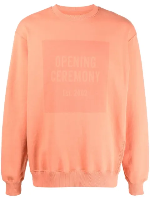Opening Ceremony box logo cotton sweatshirt Orange YMBA003F21FLE0022020