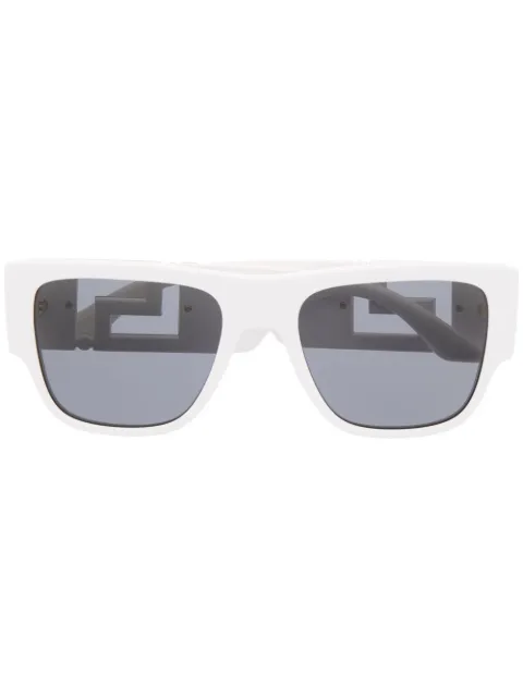 Versace Eyewear Greca square-frame sunglasses White VE440331487