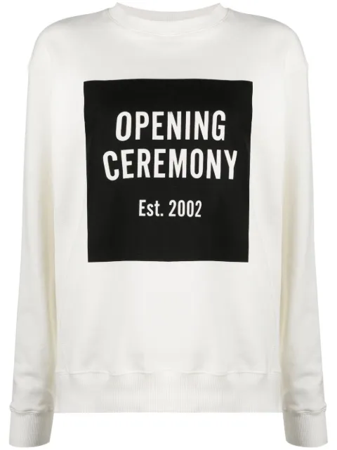 Opening Ceremony box-logo sweatshirt White YWBA007F21FLE0020310