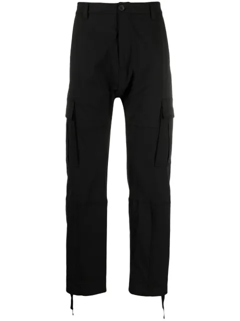 COUNTY OF MILAN straight-leg cargo trousers Black CMCF013S21FAB0011010