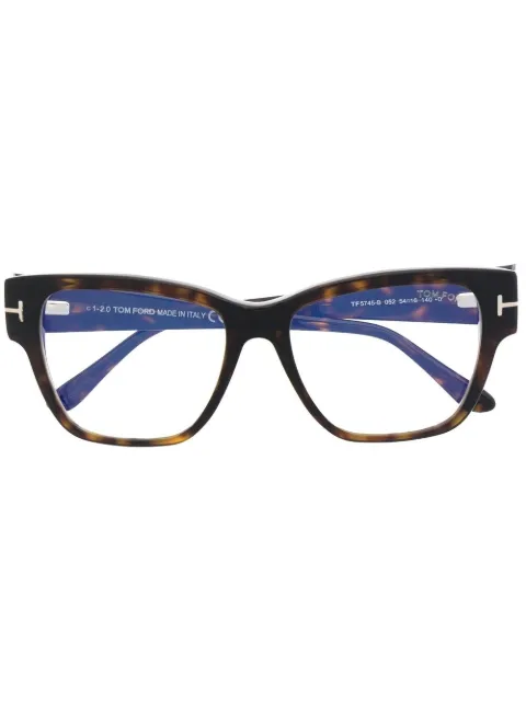 TOM FORD Eyewear FT5745B square-frame glasses Brown FT5745B
