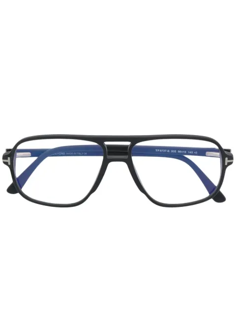 TOM FORD Eyewear FT5737-B pilot-frame glasses Black FT5737B