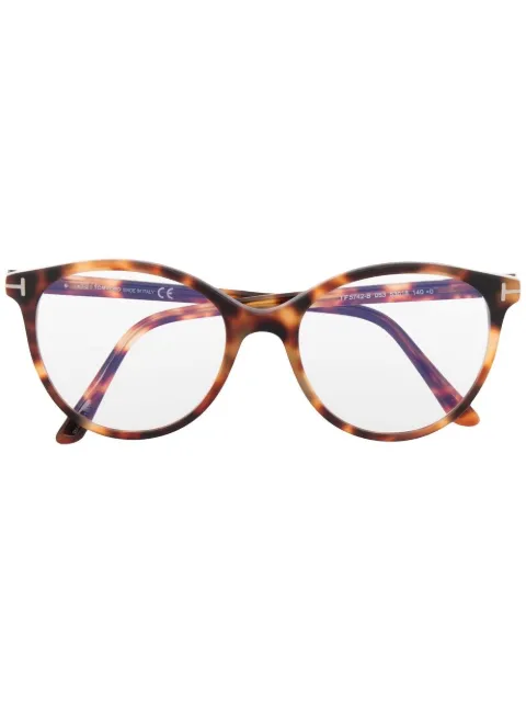 TOM FORD Eyewear FT5742B round-frame glasses Brown FT5742B