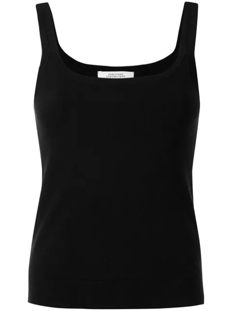 Dorothee Schumacher scoop neck tank Black 210306