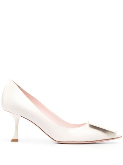 Roger Vivier Viv' In The City leather pumps White RVW61830690D1P