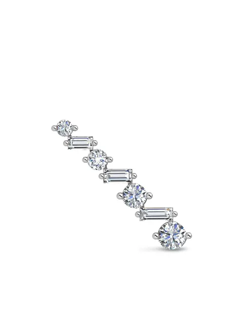 ALINKA 18kt white gold ANA diamond left ear cuff Silver E5612L18WWD