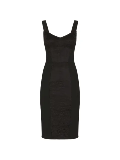 Dolce & Gabbana floral jacquard midi dress Black F63G9TG9798