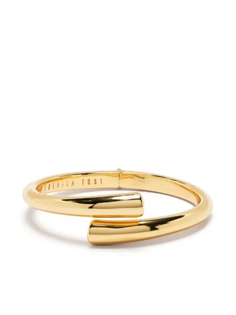 Federica Tosi curved two-sided bracelet Gold FT9998