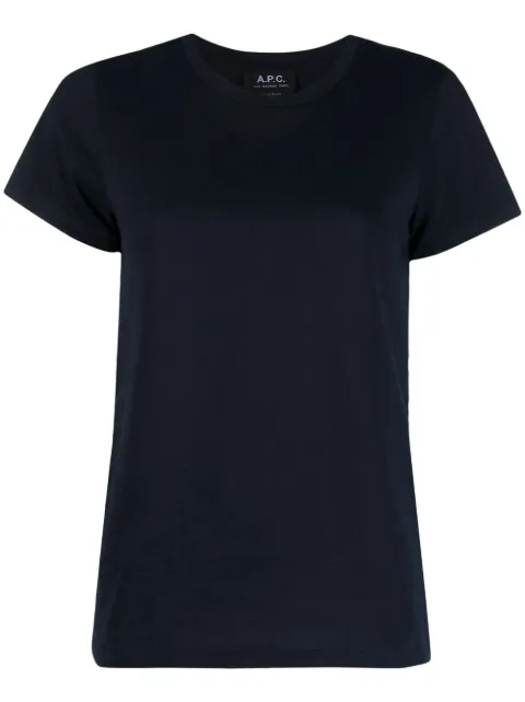 A.P.C. crew-neck fitted T-shirt Blue COBQXF26718