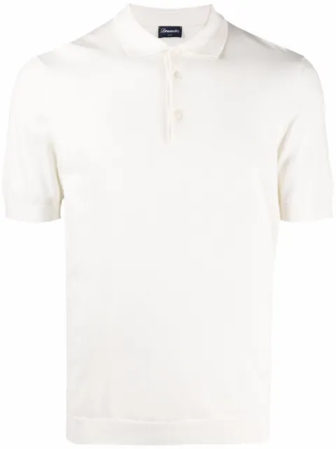 Drumohr short-sleeve polo shirt Neutrals D0GN202