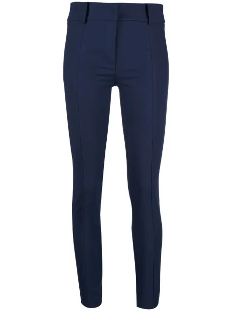 Patrizia Pepe tailored-style mid-rise trousers Blue CPA368AQ39