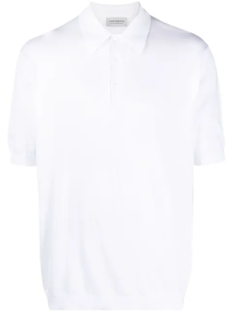 John Smedley short-sleeve polo shirt White ISIS