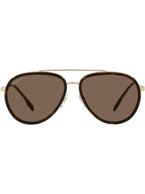Burberry Eyewear Oliver pilot sunglasses Gold BE3125101773
