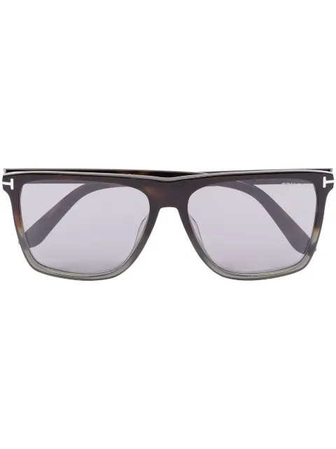 TOM FORD Eyewear FT0832 rectangular sunglasses Green FT08325955C