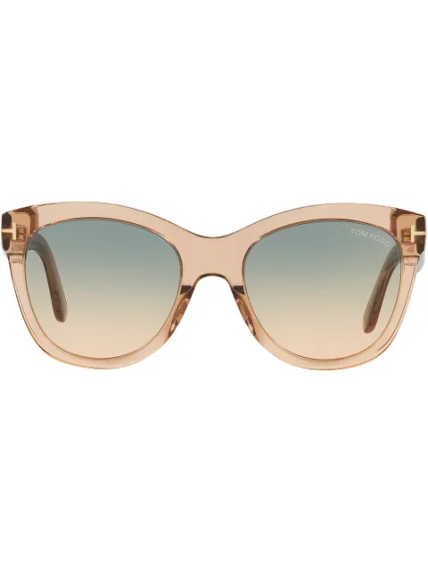 TOM FORD Eyewear square gradient sunglasses Brown FT08705445P