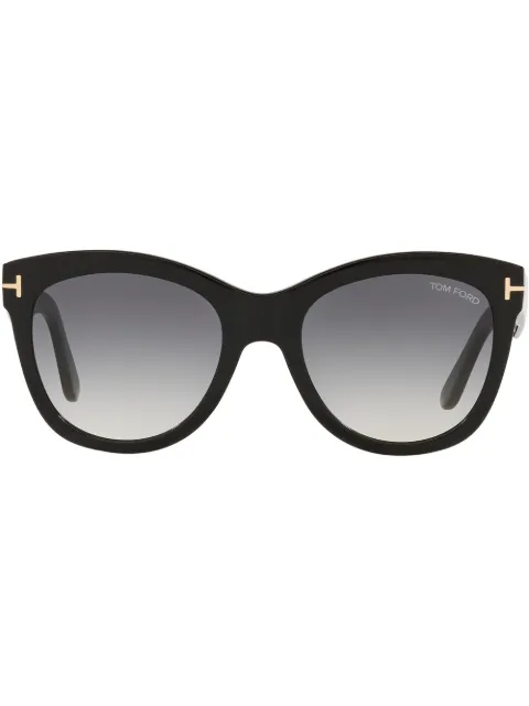 TOM FORD Eyewear square tinted sunglasses Black FT08705401B