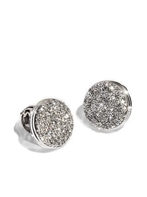 ALINKA 18K white gold Black Caviar diamond earrings Silver E661218WWD