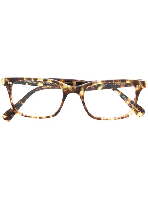 Oliver Peoples Nisen square frame glasses Brown OV5446U1700