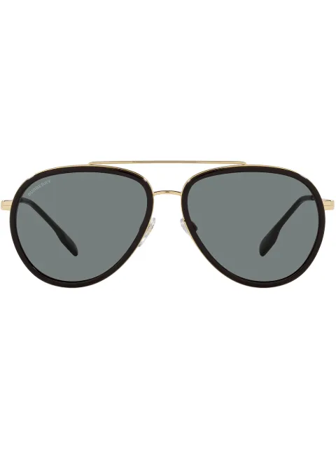 Burberry Eyewear Oliver pilot sunglasses Gold BE3125101781