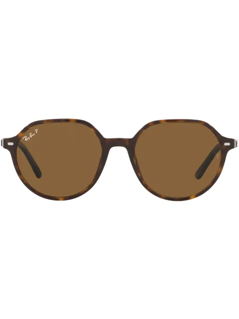 Ray-Ban Thalia round frame sunglasses Green RB2195