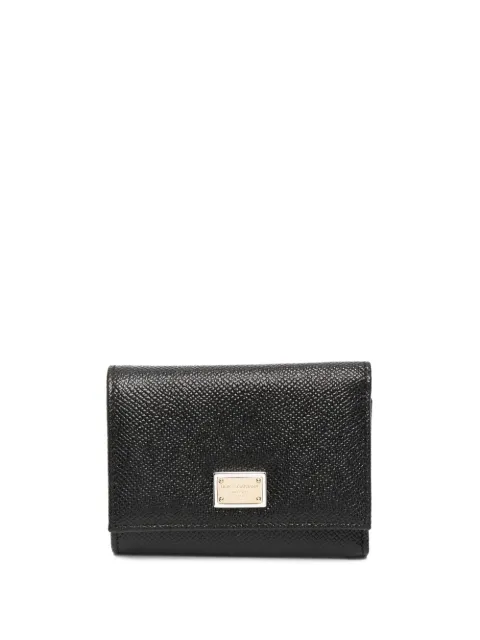 Dolce & Gabbana Dauphine calfskin french-flap wallet Black BI0770A1001