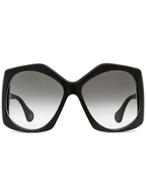 Gucci Eyewear logo-embellished oversized sunglasses Black GG0875S001