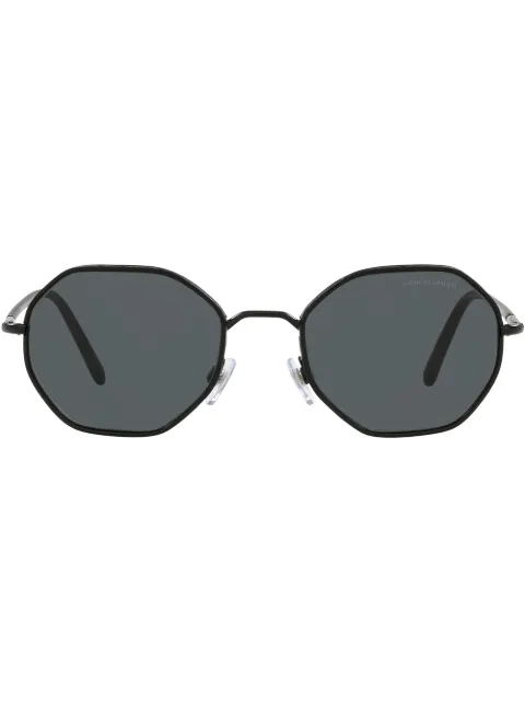 Giorgio Armani tinted round-frame sunglasses Black AR6112J300187