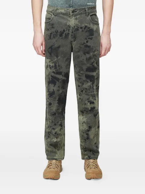 Eckhaus Latta tie-dye jeans Green 332ELPS21LR