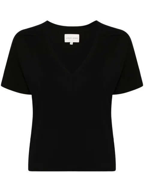 LouLou de Saison V-neck T-shirt Black FAAA