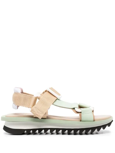 Grey Mer adjustable-strap sandals Green G21SC008