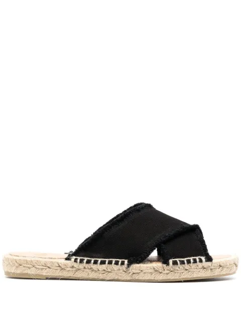 Castañer crossover strap espadrilles Black 021853