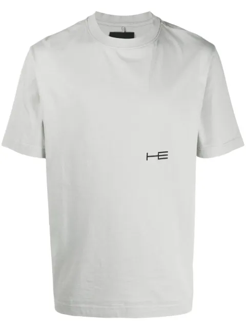 HELIOT EMIL logo print T-shirt Grey M09003C01