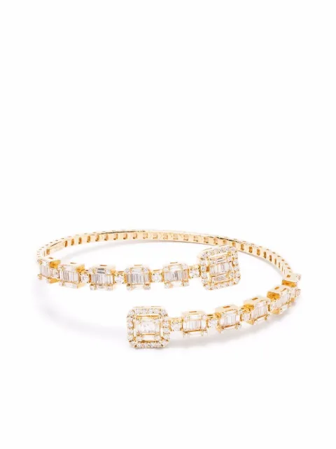 Monan 18kt yellow gold diamond cuff bracelet Gold 150362R