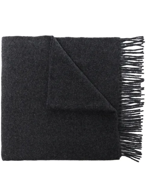 TOTEME fringed-edge wool scarf Grey 214881807350