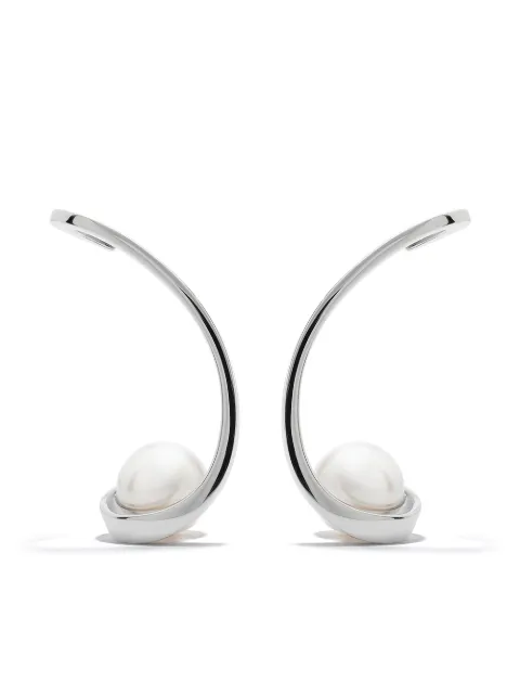 TASAKI 18kt white gold TASAKI Atelier Aurora Akoya pearl earrings Silver E4168W