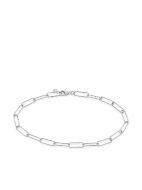 Monica Vinader Alta textured chain bracelet Silver SSBLRECBNON